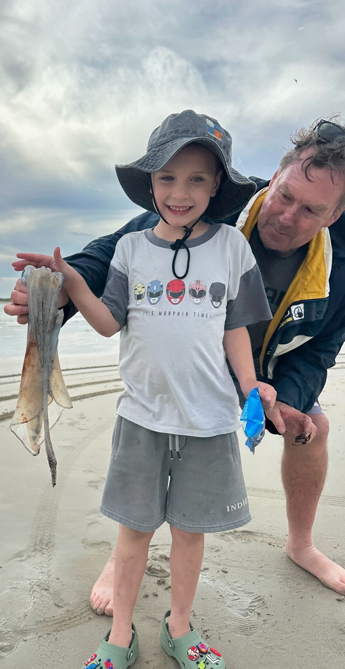 Lenny loving the squid