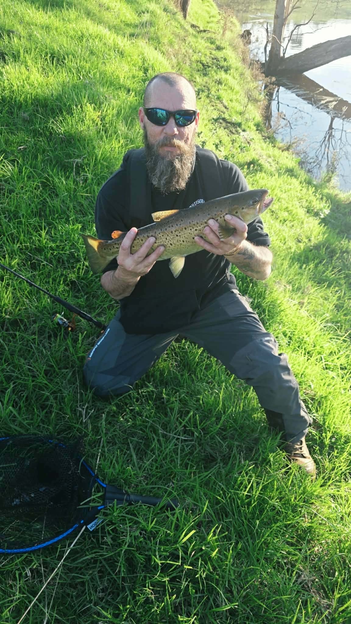 Calm day trout'n